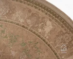 فرش گرد وینتیج 3030 نسکافه‌ای سبز - تصویر 2